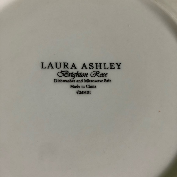 Laura Ashley Brighton Rose Rimmed Dinner Plates - Picture 6 of 6